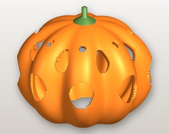 Farol de calabaza de filigrana, linterna de calabaza, portavelas de Halloween, decoración otoñal para la repisa de la chimenea con tallo marrón.