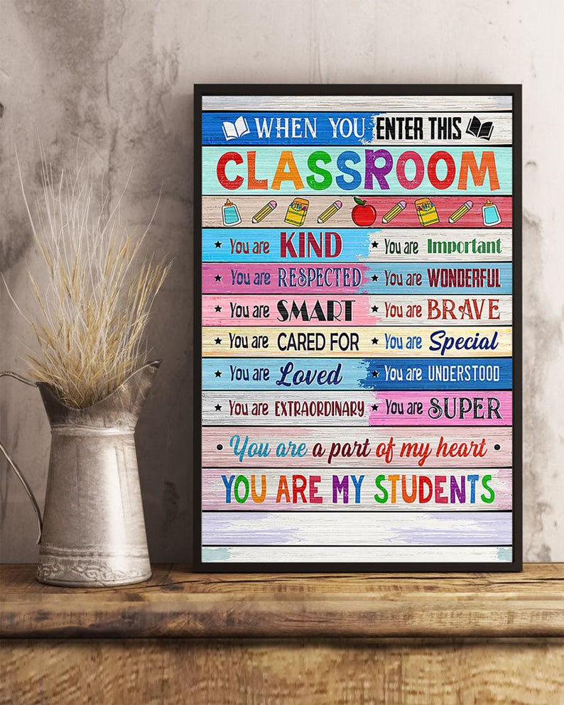Printable Classroom Poster Classroom Decor Teacher Etsy