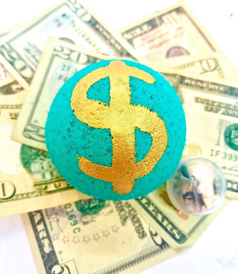 Gift Set 6 Money Surprise Cash Inside Bath Bombs Free Shipping Etsy