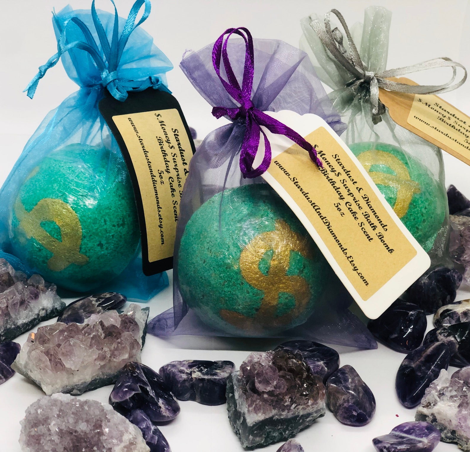 Money Cash Wealth Bath Bomb Bombs Surprise Real Money Inside Etsy