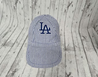 Baby baseball cap for LA Dodgers fans.