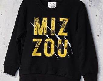 MIZ ZOU 幼児用シャツ：ミズーリ大学クルーネック