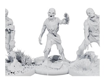Zumbis (Conjunto de 3) - Miniaturas de mesa para impressão 3D (STL)