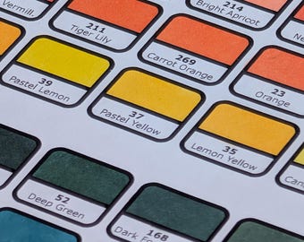Dikke randen kleurenkaart Décotime set 300 alcohol markers (2 A4'tjes)