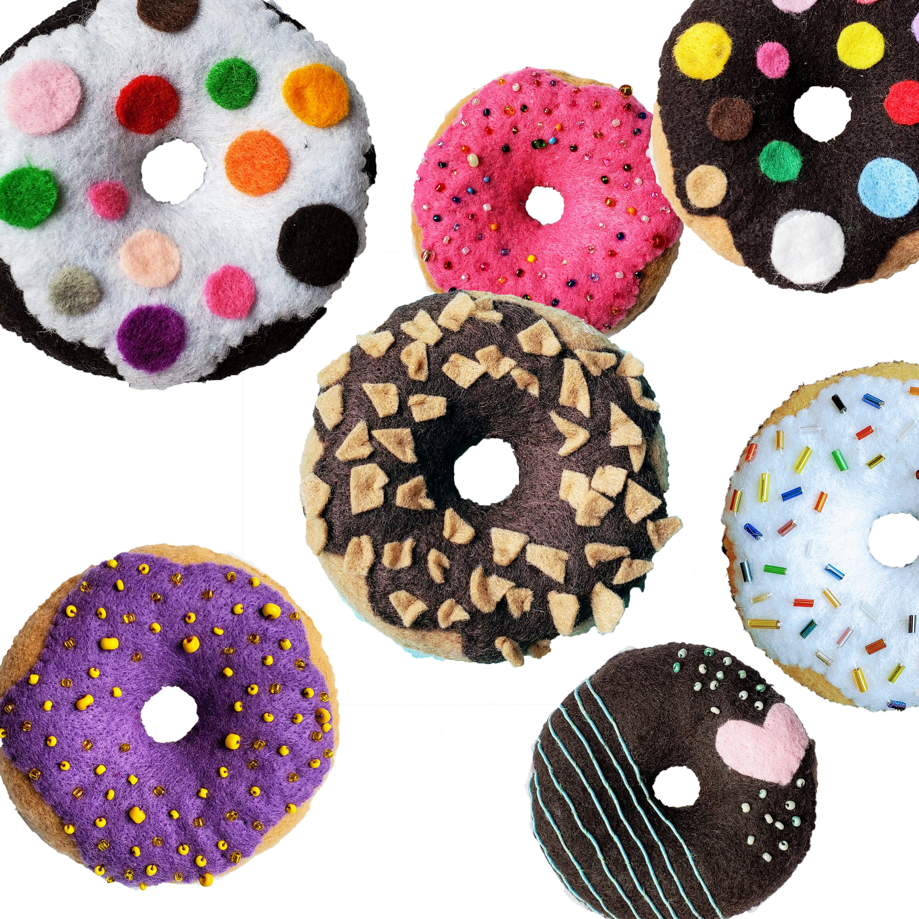 Felt Food, Felt Donuts, Toy Food, Donut Party Favor, Tea Party, Play
