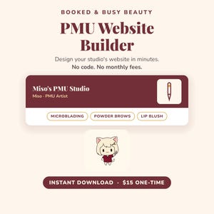 PMU Website Builder for Artists | DIY One-Page Site (Digital Tool + Guide)