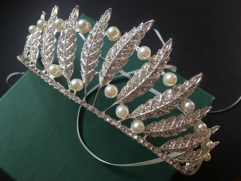 rhinestones crown crystals headpiece princess headpiece Romantic bridal crown prom wedding crown wedding headpiece brides headpiece
