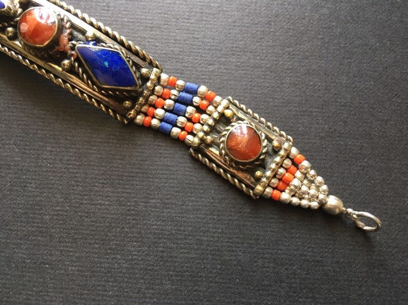 Ethnic Bracelet Gypsy Bracelet Silver Bracelet Boho Etsy