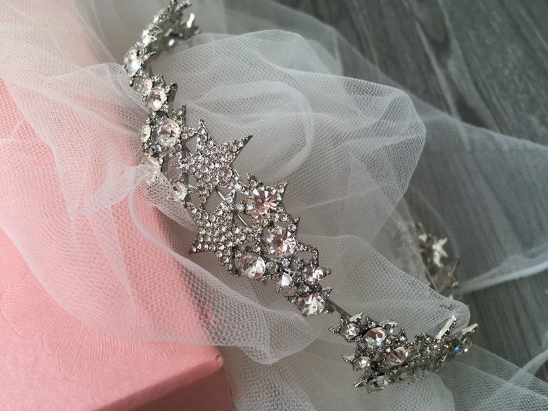 Sparkle stars headpiece wedding bridal headband weddjng Etsy