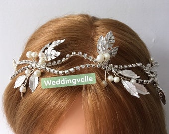 SALE - Romantuc flower wedding headpiece, bridal headband, wedding tiara, bridal tiara, wedding headband, bridal tiara, wedding tiara