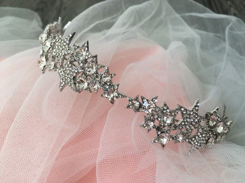Sparkle stars headpiece wedding bridal headband weddjng Etsy