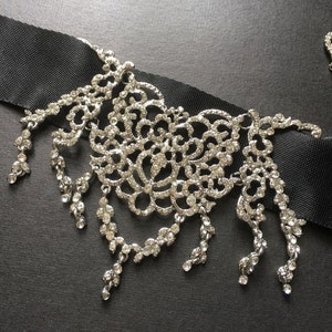 SALE - Wedding choker, rhinestone choker, classic bride, crystal bridal, choker necklace, statement necklace, prom jewellery, gift to wife