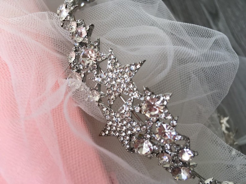 Sparkle stars headpiece wedding bridal headband weddjng Etsy