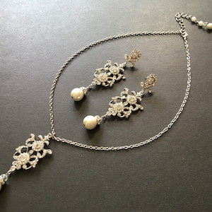 Victorian wedding necklace, Swarovski necklace, rhinestone necklace, wedding jewelry, bridal jewelry, statement necklace, prom necklace