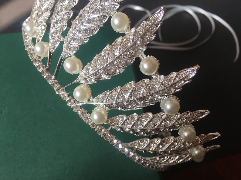 rhinestones crown crystals headpiece princess headpiece Romantic bridal crown prom wedding crown wedding headpiece brides headpiece
