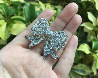 REBAJAS - Regalo de cumpleaños para ella, broche de cinta, broche para vestido de fiesta, joyería de lazo coqueto, broche vintage, broche para vestido de diario