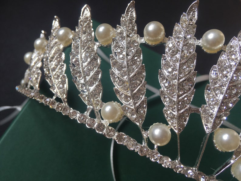 rhinestones crown crystals headpiece princess headpiece Romantic bridal crown prom wedding crown wedding headpiece brides headpiece