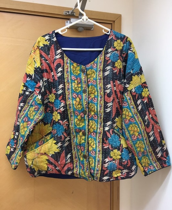 Kantha jacket, tribal jacket, Indian jacket, vinta
