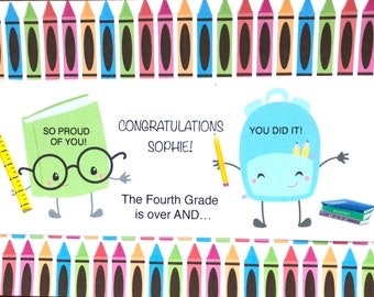 End Of Year School Congratulations-Son-Daughter-Grandson-Granddaughter-Niece-Goddaughter-Godson-Anyone