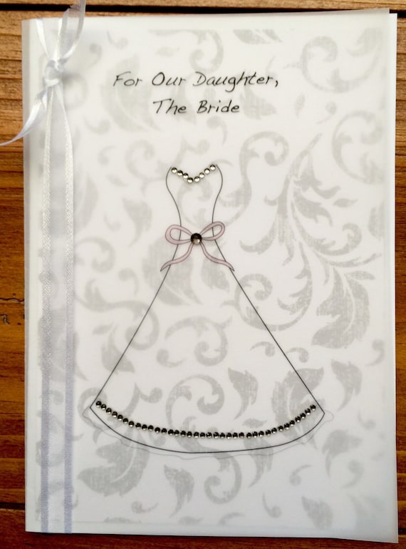 Wedding Or Bridal Shower Card For Daughter In Law Etc From Pas Grandpas Aunt Mother Others