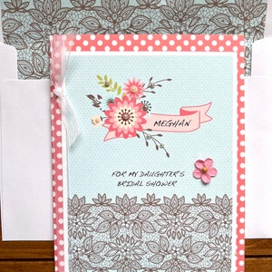 Bridal Shower Card-Personalized-For Daughter-Daughter-in-law-Friends and Relatives