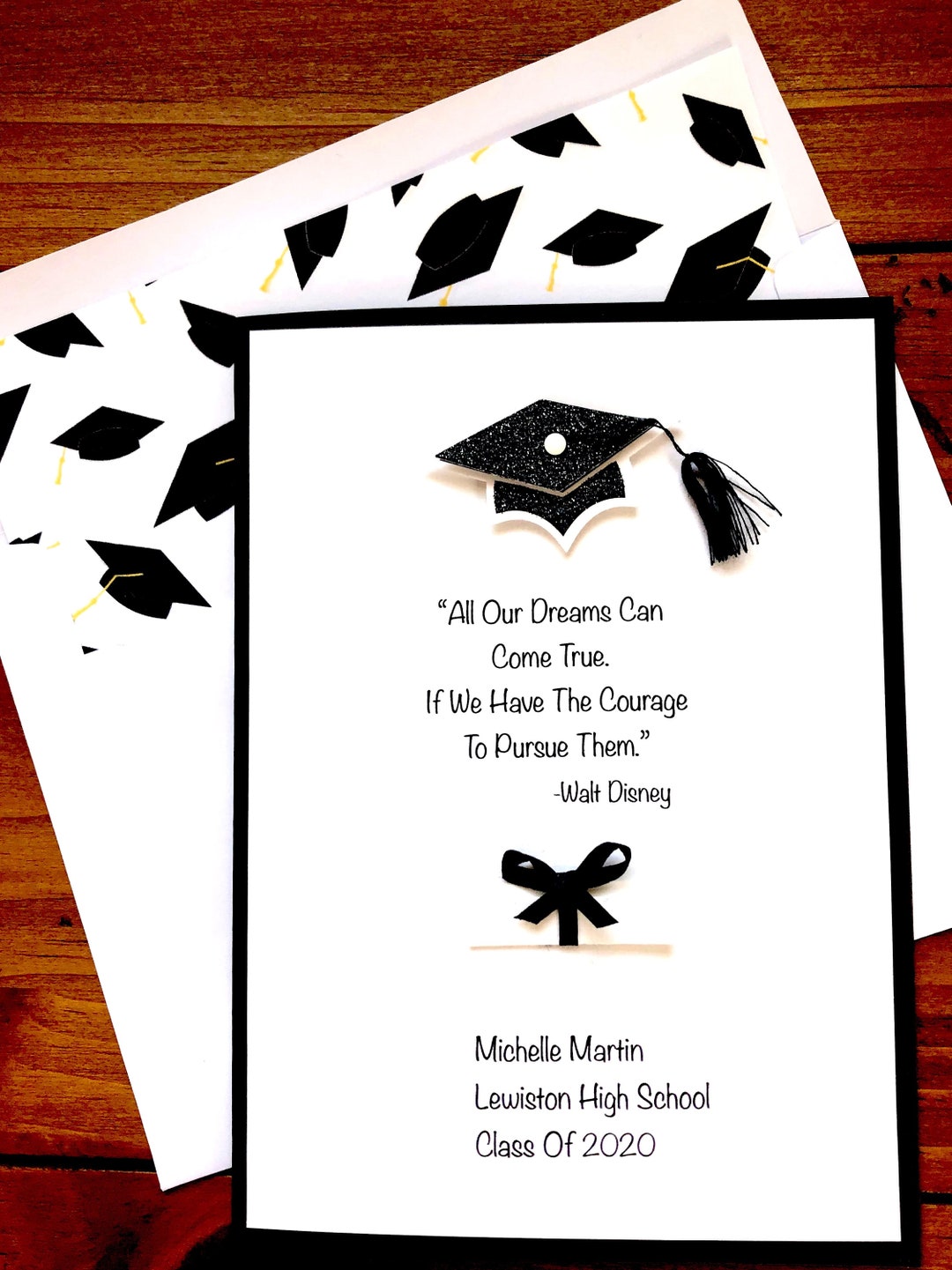 Personalized Graduation Greeting Cardmale or Femalewith Name School