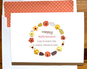 Retirement Card Personalized With Name On Inside