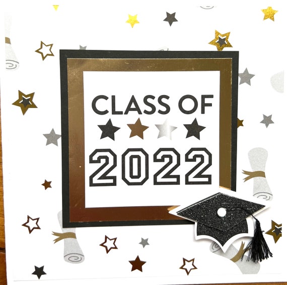 Personalized Graduation Greeting Cardwith Nameschoolyear Etsy