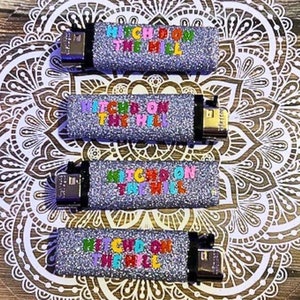Personalized Glitter Lighter: Decorated Candle Lighting Tool, Party Favor