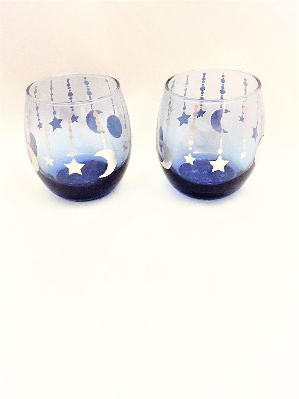 Celestial candle holders Moon and stars tea light candle Etsy