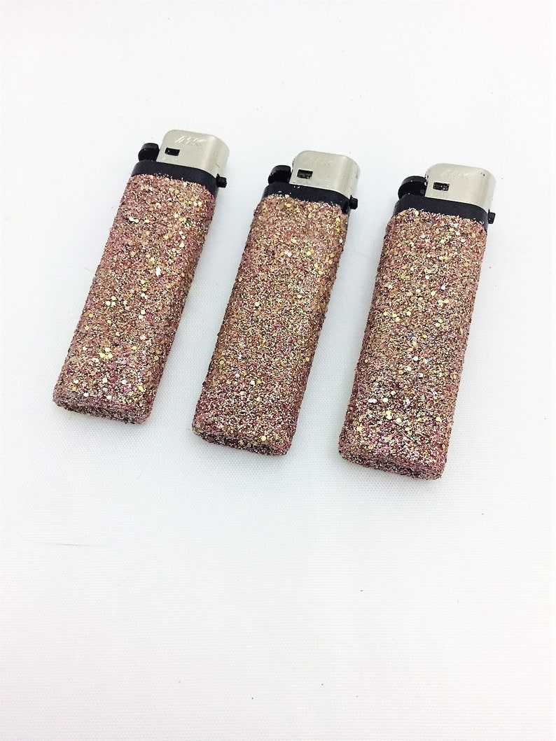 Bulk Glitter Lighters Personalized Candle Lighters Glam Etsy