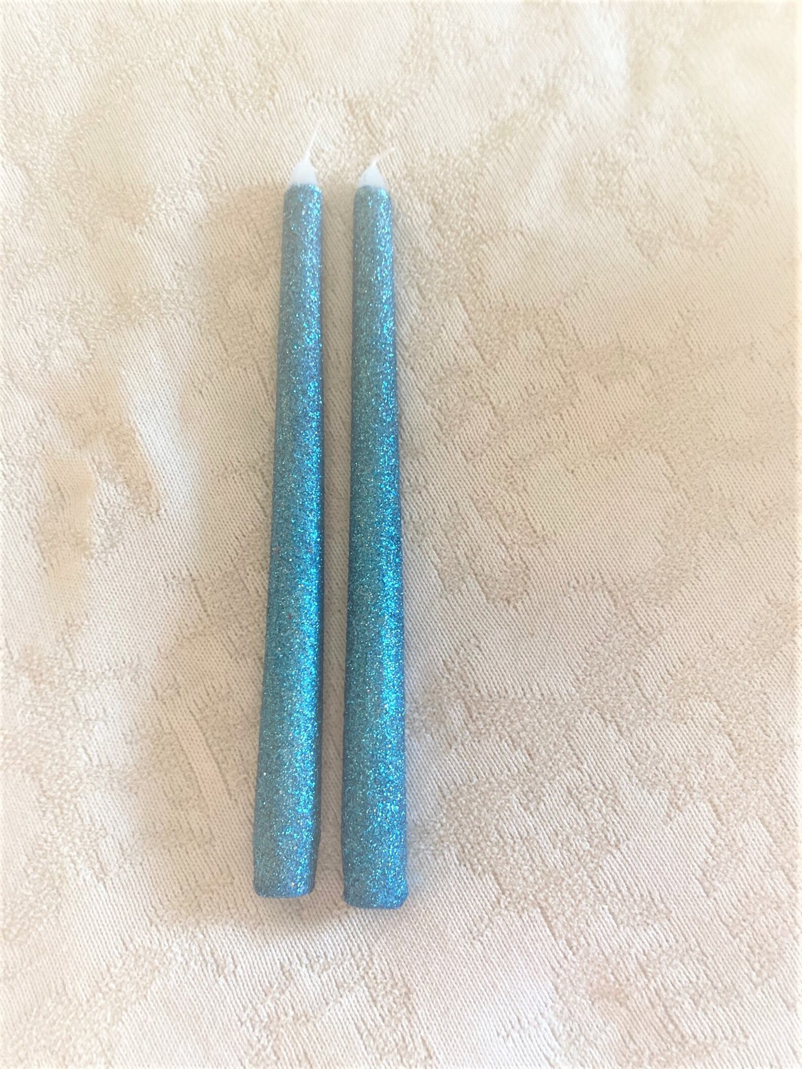 Rose Gold Glitter Taper Candles Sweet 16 Candle Lighting Etsy