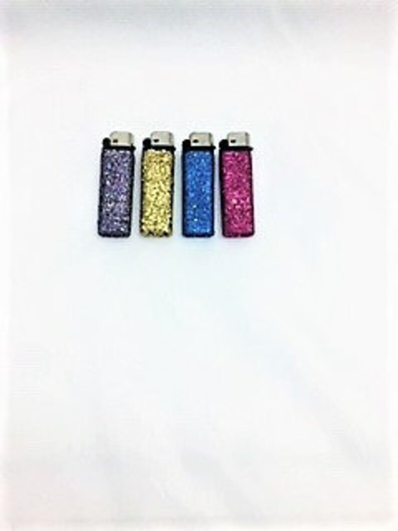 Bulk glitter lighters Personalized candle lighters Glam Etsy