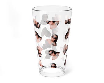 Gepersonaliseerde afbeelding drinkglas, op maat gemaakte fotokop feestbedankje