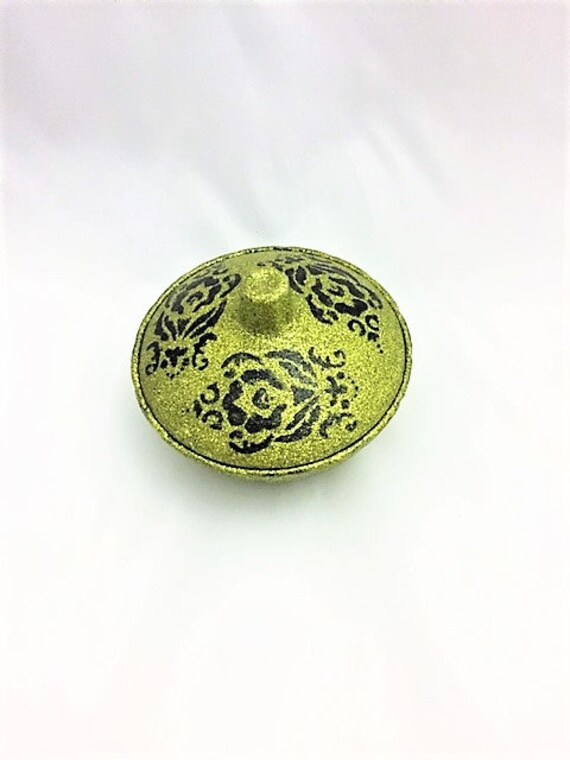 Glitter Ring Dish Gothic Home Decor Gothic Glam Gothic Etsy