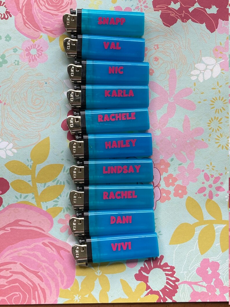 Personalized Disposable Lighters Fun Decorated Lighters Gift Etsy