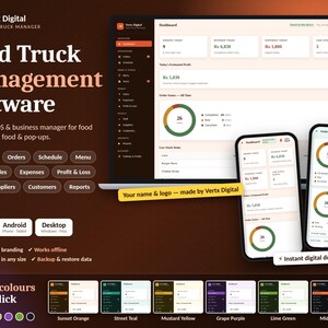 Logiciel de gestion de food trucks | Point de vente, commandes, ventes (Téléchargement numérique)