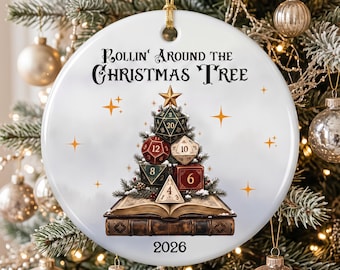 Roleplaying Dice Christmas Tree Ornament, D20 Ornament, RPG Accessories, Gaming Group Gift