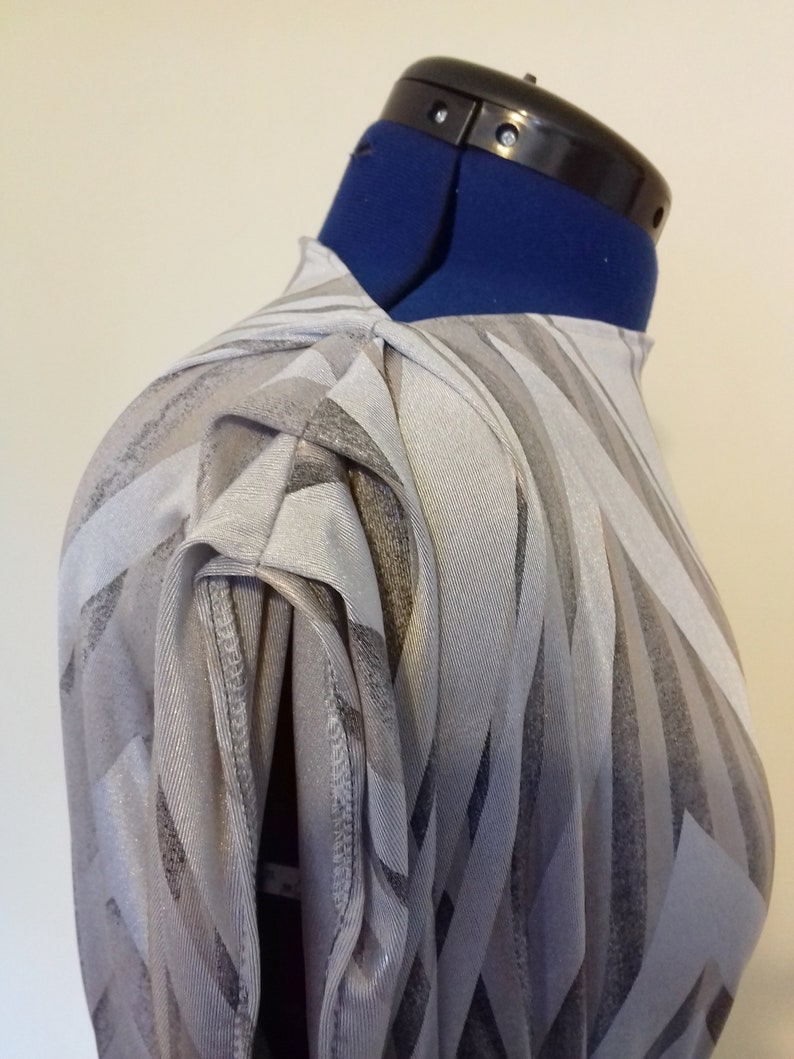 Metallic Silver Dress Day Holiday Evening Maxi Gown