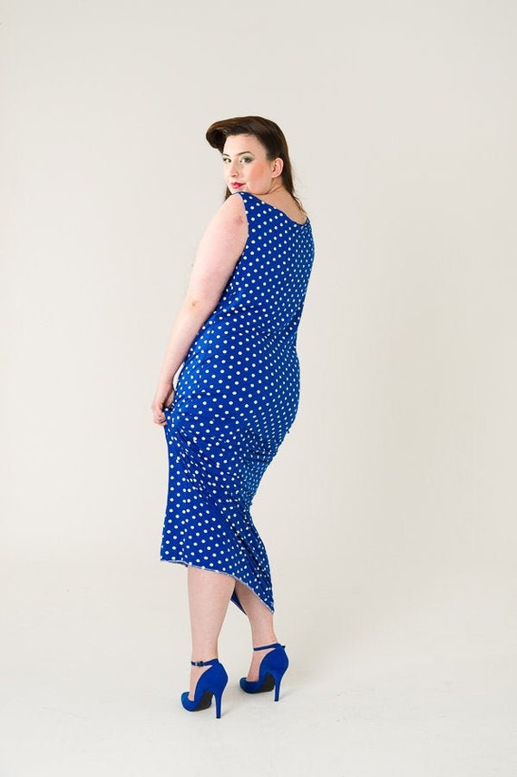 spotty long dress
