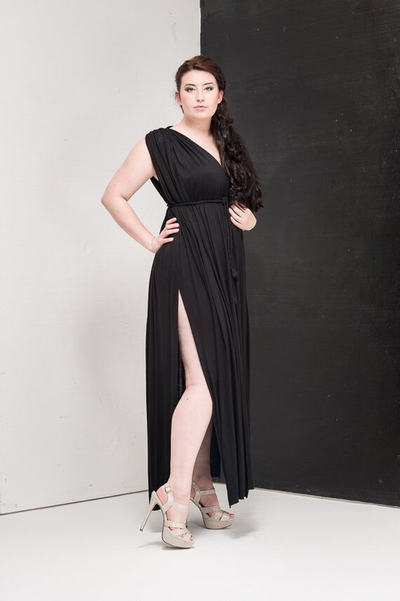 grecian plunge dress