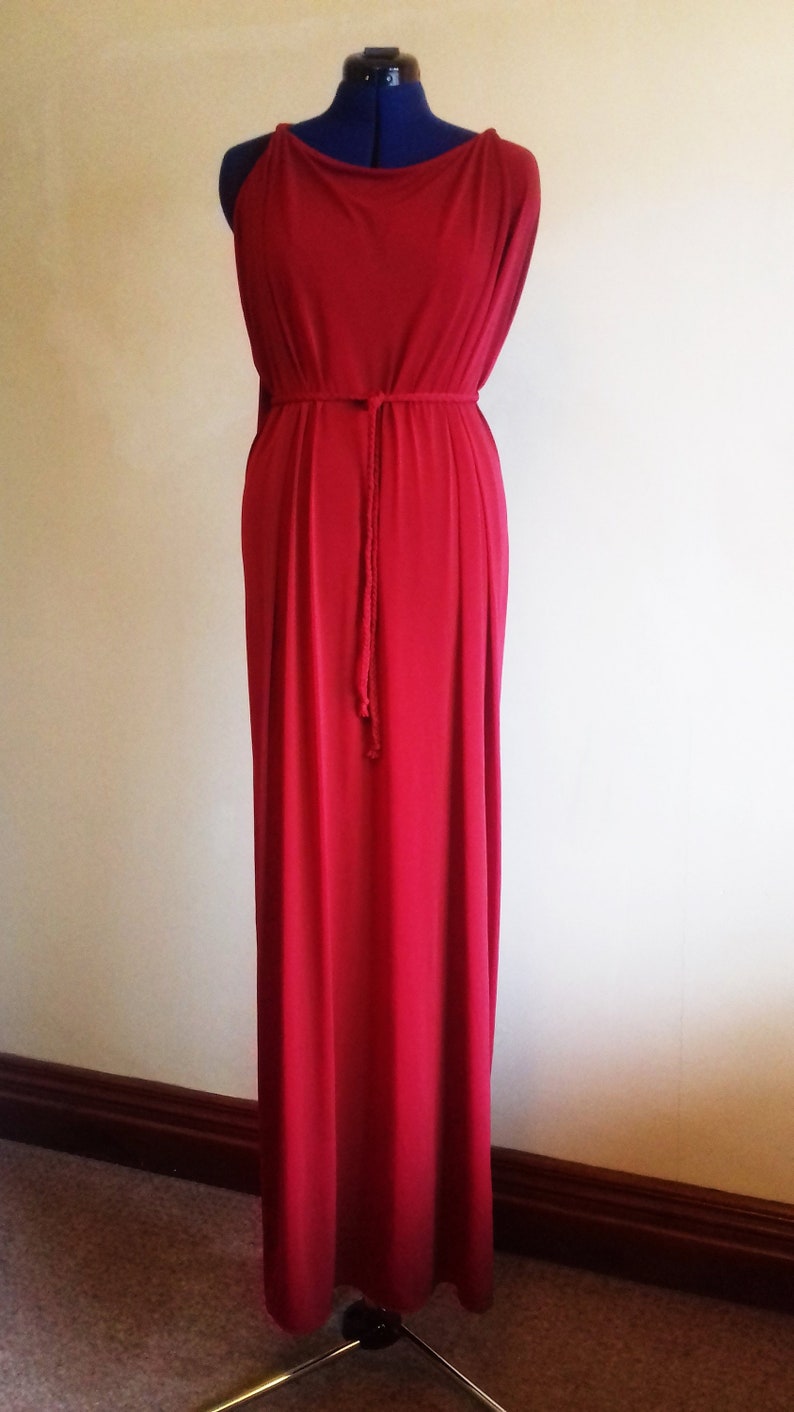 bloody red gown