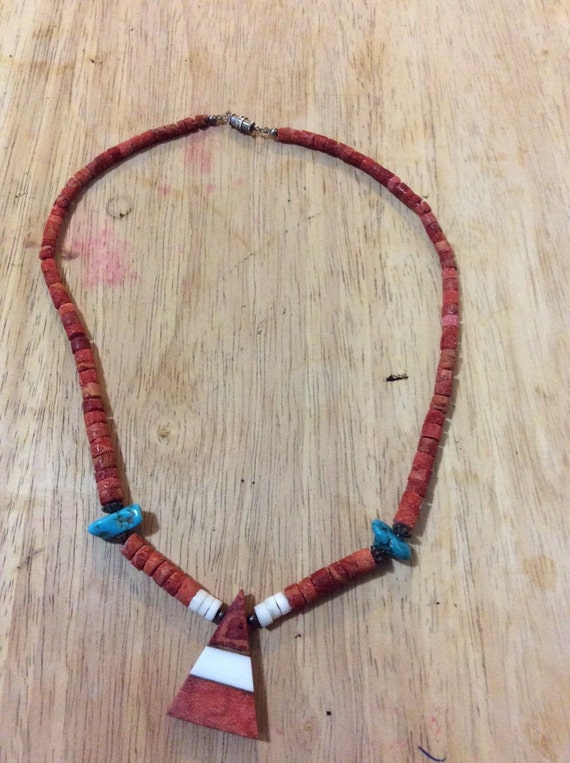 Coral and Turquoise Necklace