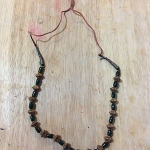 Green and Gold Beaded Necklace
