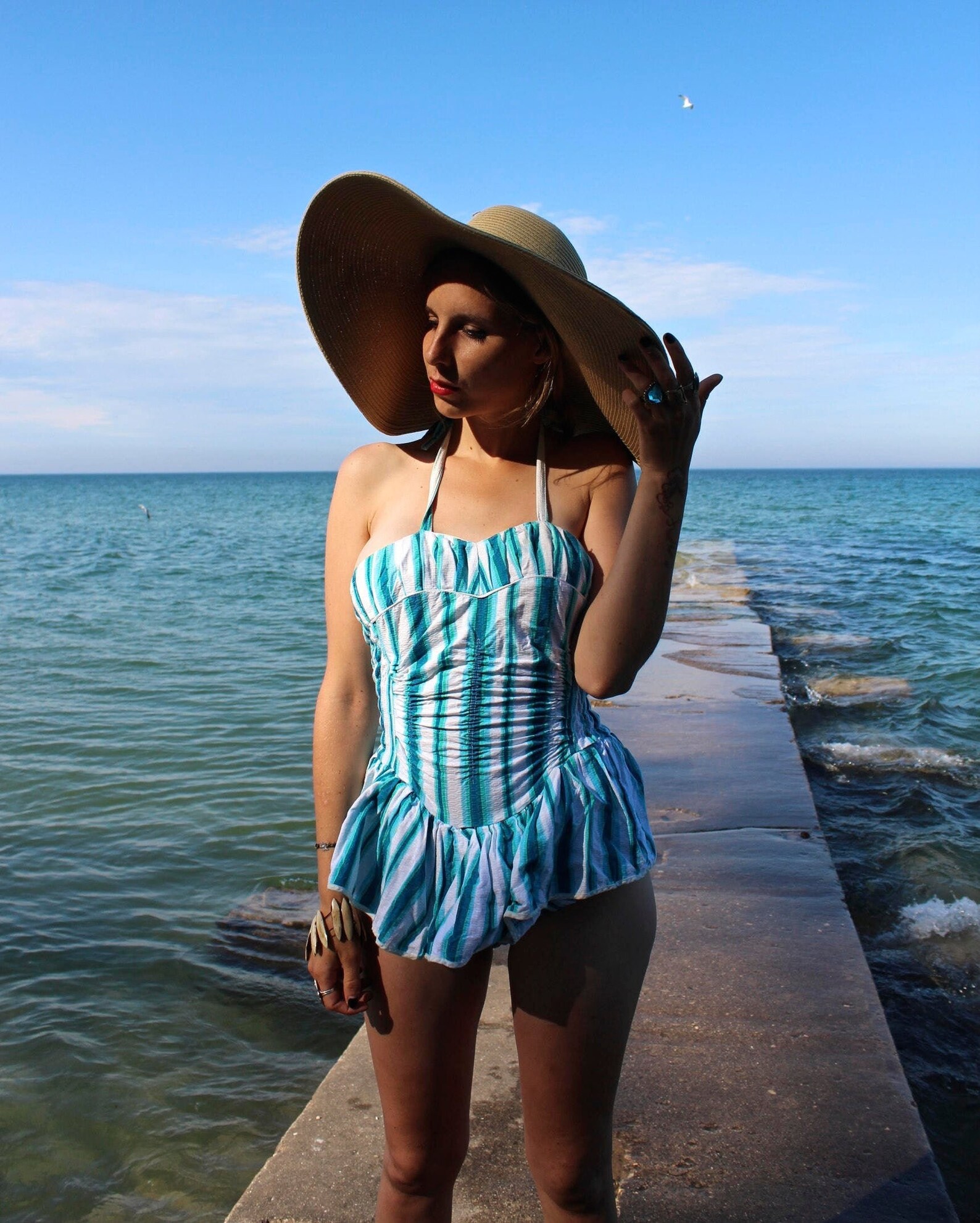 1PC SwimSuit 50s Vintage Baby Doll Girls PLAYSUIT Sun Bathing Etsy