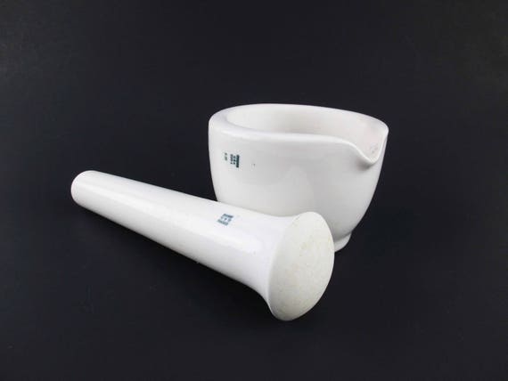 Mortar And Pestle Coors Usa Heavy Ironstone Etsy