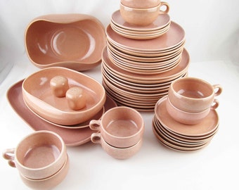 CHOICE - Russel Wright 'American Modern' Dinnerware - Coral Color - Steubenville Pottery 1939-1959 - Mid Century Modern- Steubenville Mark