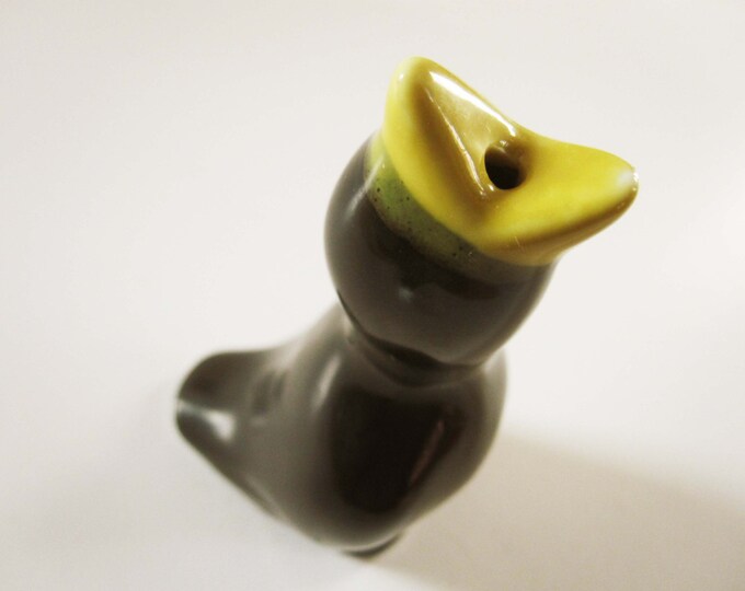 Vintage Collectible 1960s Ceramic Blackbird Pie Whistle Etsy