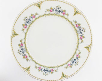 Ten 6" Bread and Butter Plates - 'Old Brunswick' -  'Furstenberg' - Porcelain Dinner Plates - Germany - Vintage Dinnerware Replacements