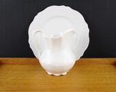 Your CHOICE - White 39 CP Co 39 Creamer Pitcher With Detailing - OR - White Luncheon Plate 39 Royal, Austria 39 - Or - Both - Collect